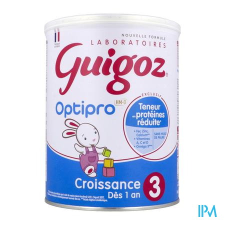 Guigoz 3 Optipro Poudre 780g - La Réponse Médicale