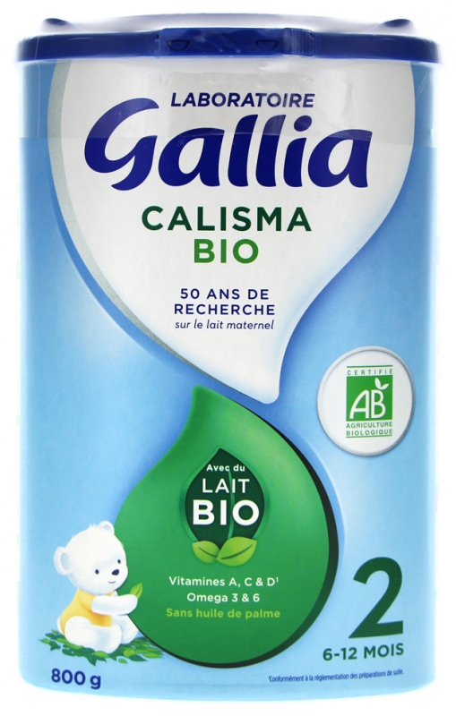 Gallia Calisma 2ème Âge 6-12 Mois Bio 800 g - La Réponse Médicale