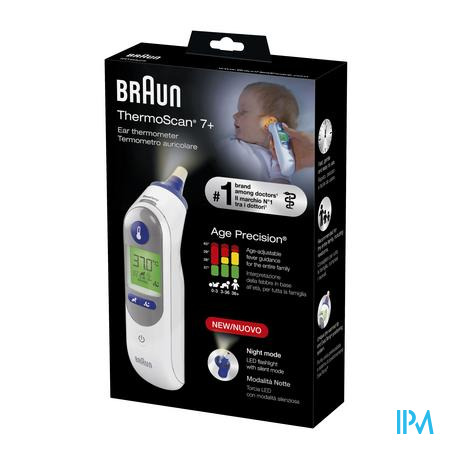 Braun Thermometre Auriculaire Thermoscan 7 Plus Age Precision Irt